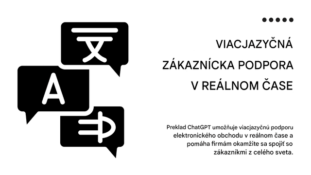 Preklady tagov GPT v chate pre elektronický obchod: Konverzia globálnych zákazníkov