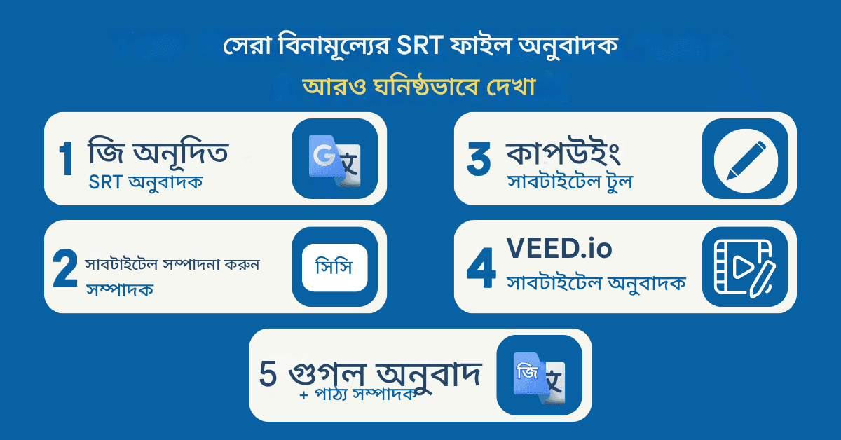 সেরা বিনামূল্যের SRT ফাইল অনুবাদক: সম্পূর্ণ পর্যালোচনা এবং টিউটোরিয়াল