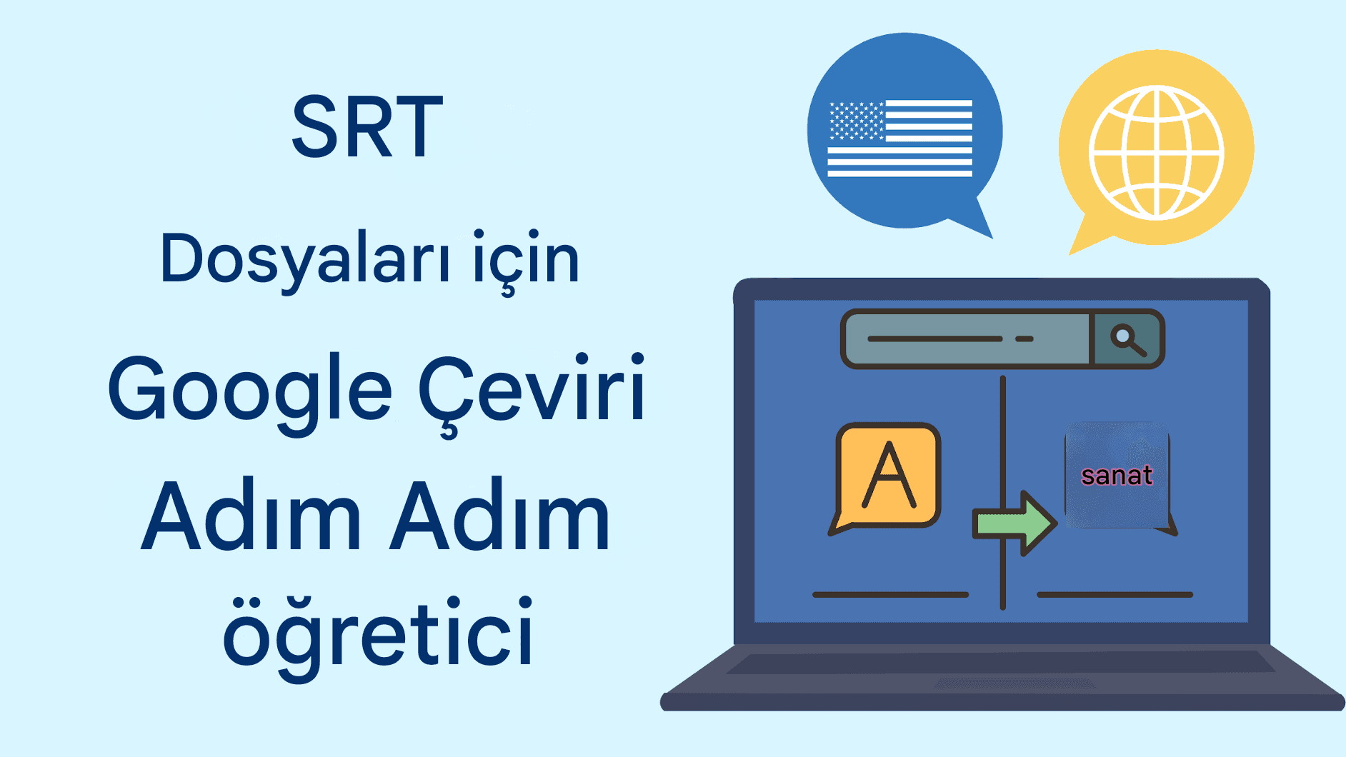 SRT Dosyaları için Google Çeviri: Adım Adım Eğitim