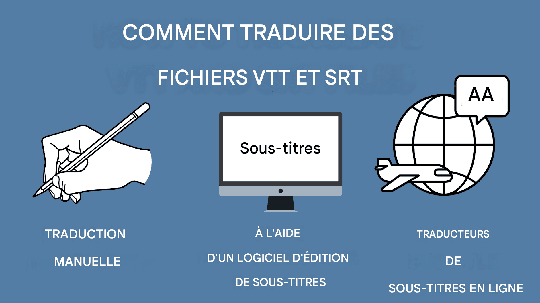 Conversion VTT vs SRT : conversion entre formats de sous-titres