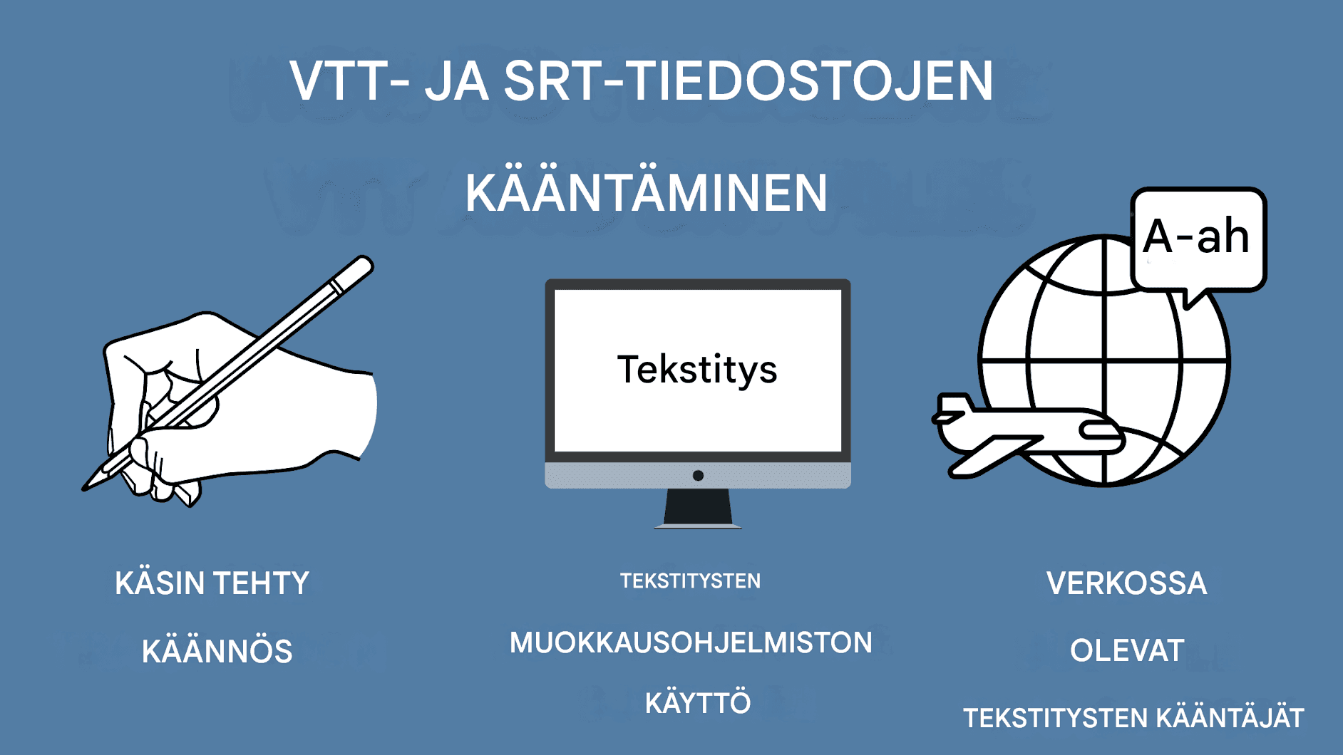 VTT vs. SRT -käännös: Tekstitysmuotojen muuntaminen