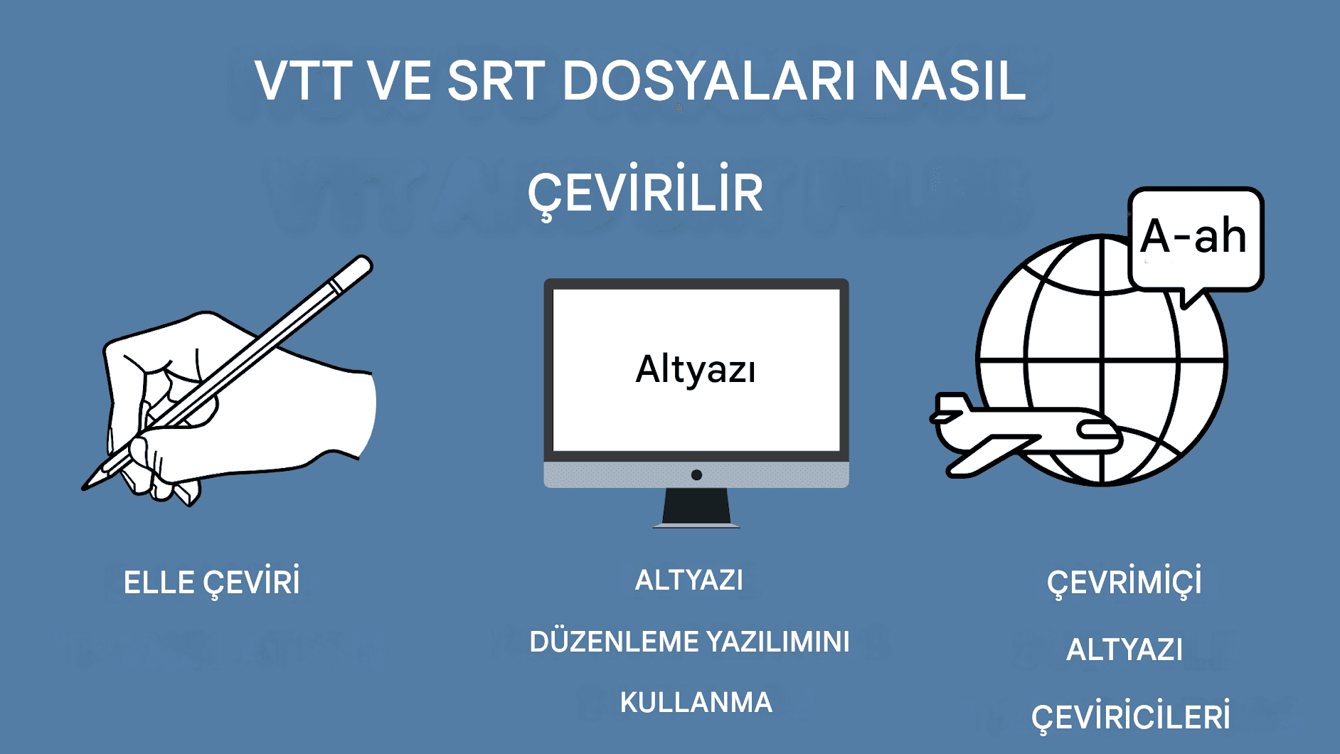 VTT ve SRT Çevirisi: Altyazı Formatları Arasında Dönüştürme