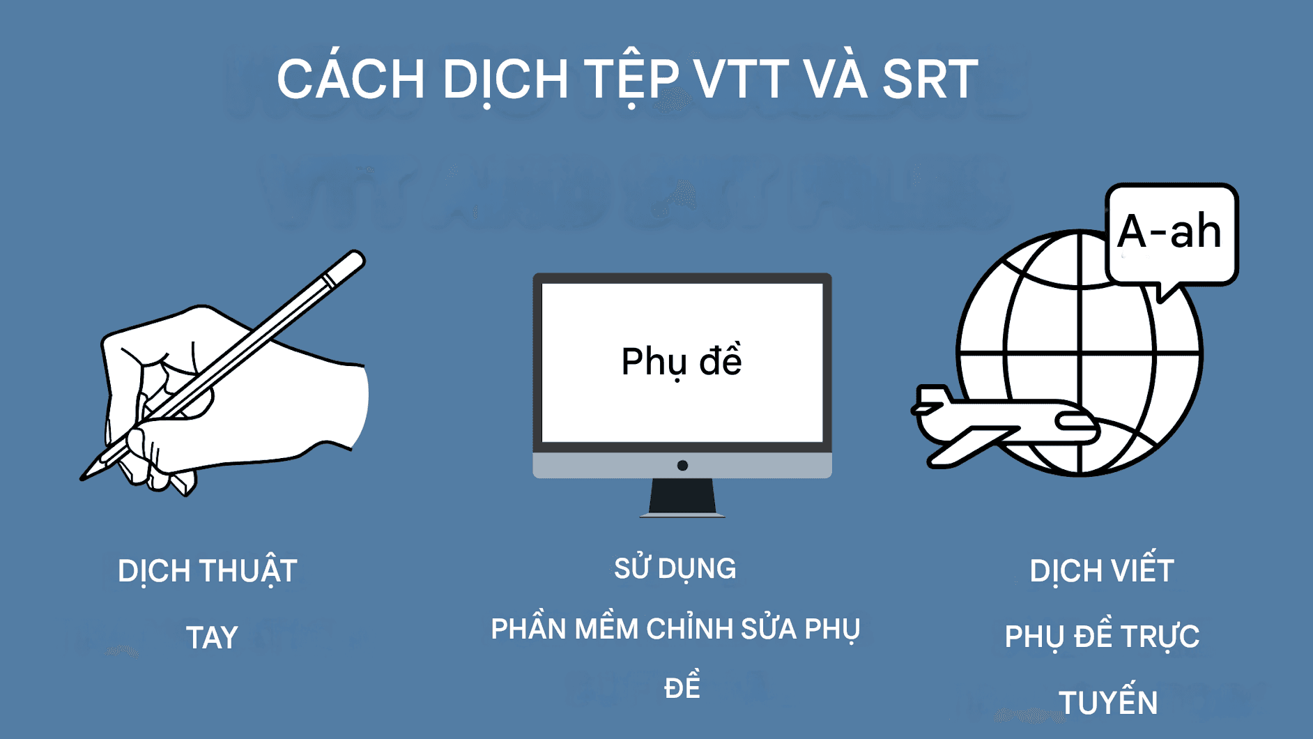 Bản dịch VTT so với SRT: Chuyển đổi giữa các định dạng phụ đề