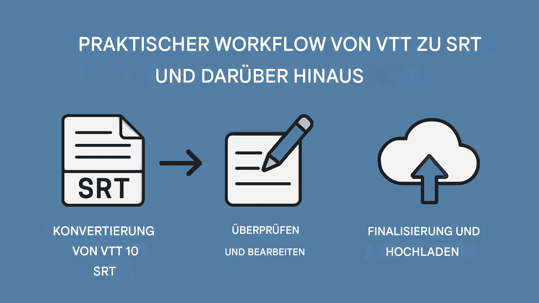 Übersetzen Sie eine VTT-Datei. Konvertieren Sie eine SBV-Datei in SRT.