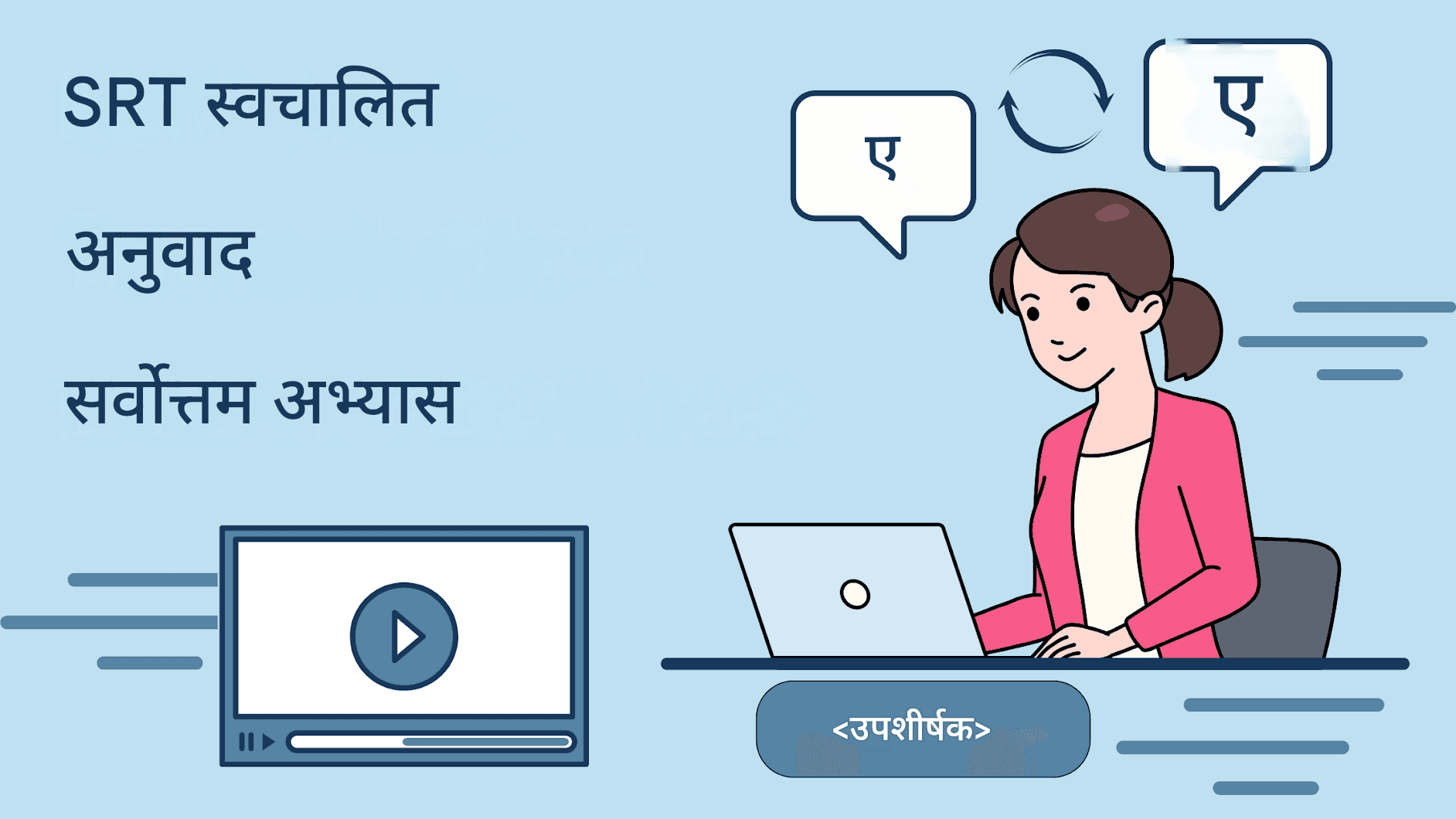 SRT उपशीर्षकों का स्वचालित अनुवाद कैसे करें - AI-संचालित समाधान
