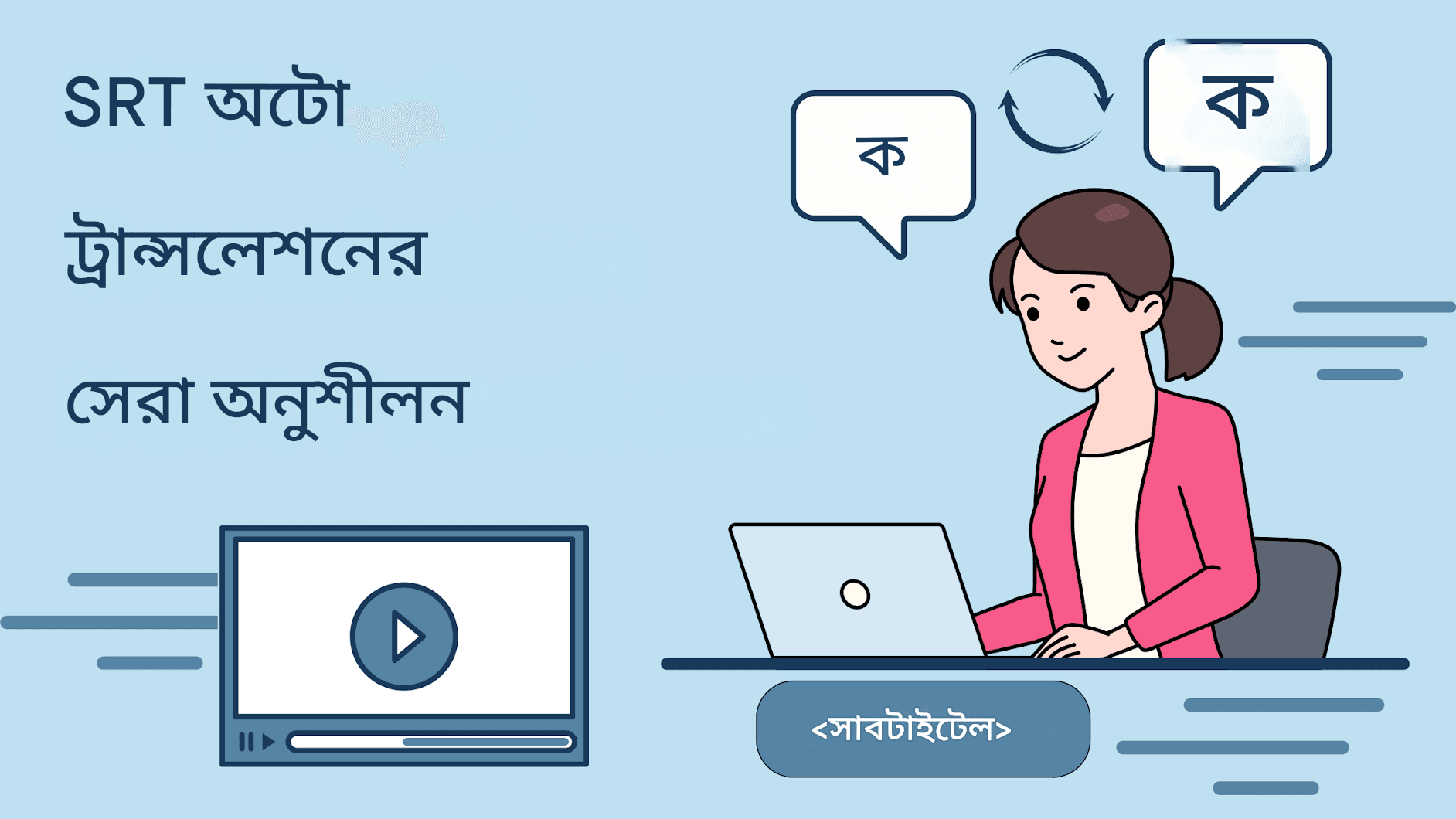 কীভাবে SRT সাবটাইটেল স্বয়ংক্রিয়ভাবে অনুবাদ করবেন – AI-চালিত সমাধান
