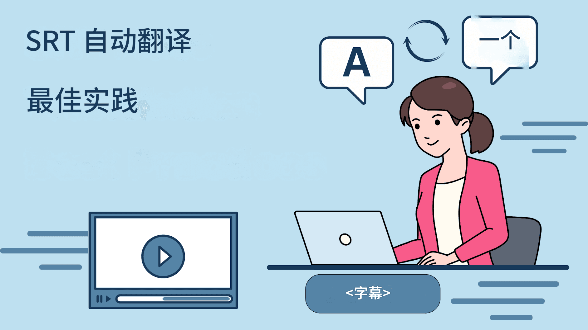 如何自动翻译 SRT 字幕 – AI 解决方案