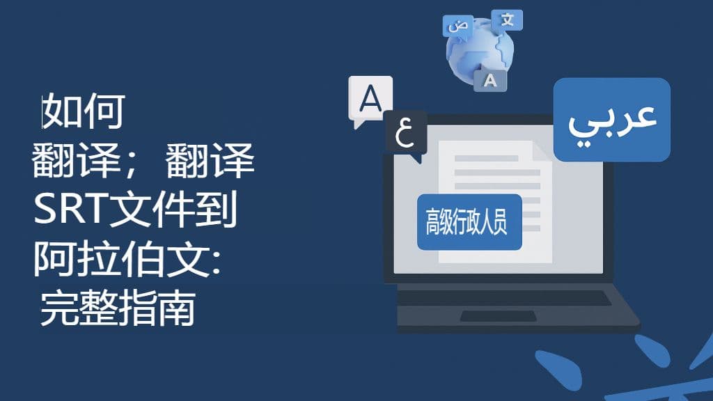 如何将 SRT 文件翻译成阿拉伯语:完整指南