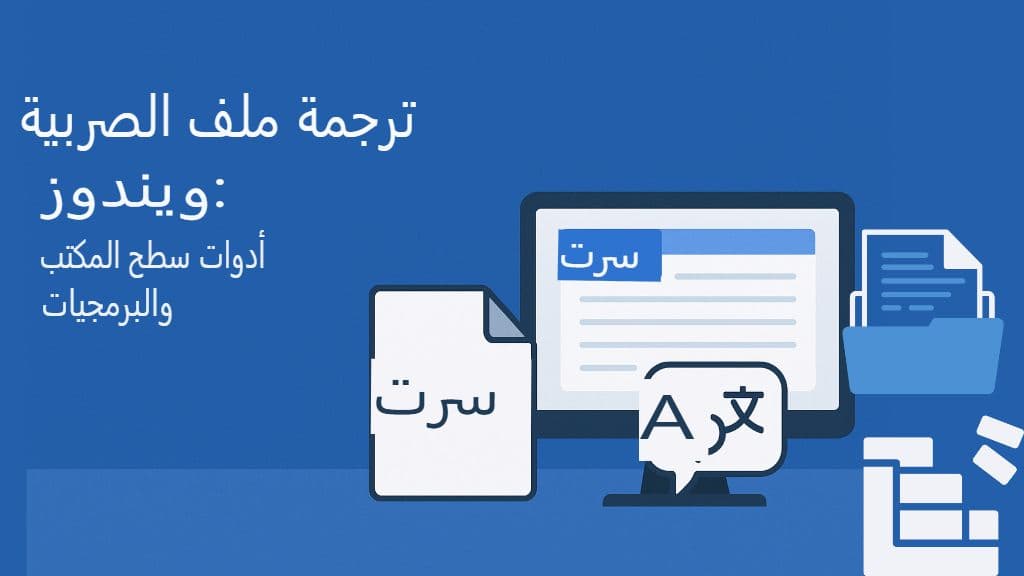 ترجمة ملفات SRT لنظام Windows: أدوات وبرامج سطح المكتب