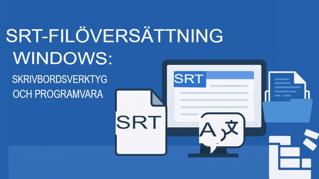 SRT-filöversättning för Windows: Skrivbordsverktyg och programvara