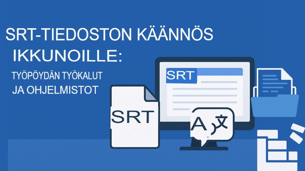 SRT-tiedostojen kääntäminen Windowsille: työpöytätyökalut ja ohjelmistot