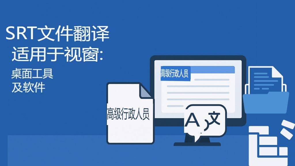Windows 的 SRT 文件翻译:桌面工具和软件