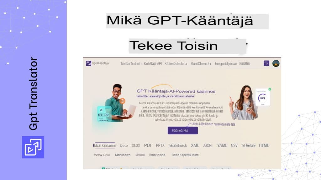 Luotettavan käännöstyönkulun rakentaminen JSON YAML- ja PO-tiedostoille
