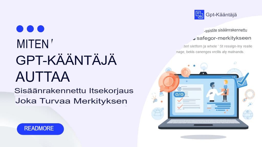 Automaattinen laadunvarmistus ja itsetutkiskelu: Kuinka seuraavan sukupolven GPT-kääntäjä korjaa omat virheensä