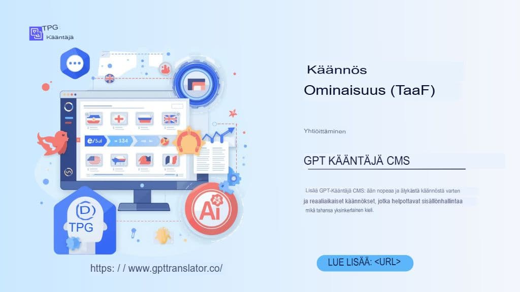 Käännös ominaisuutena (TaaF): GPT-kääntäjän upottaminen CMS-järjestelmään