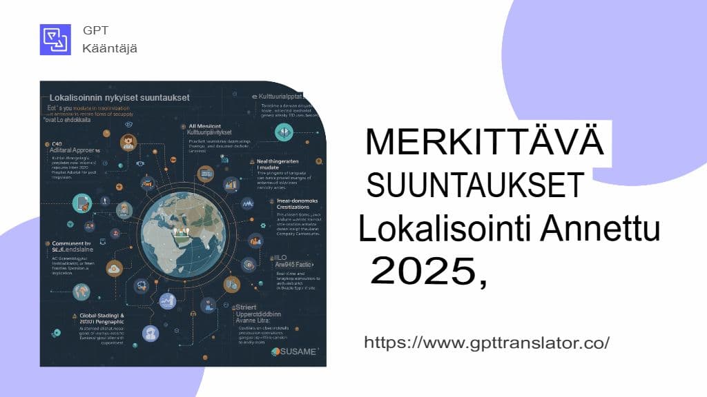 Lokalisointitrendit, joita kannattaa seurata vuonna 2025, ja miten GPT-kääntäjä sopii niihin