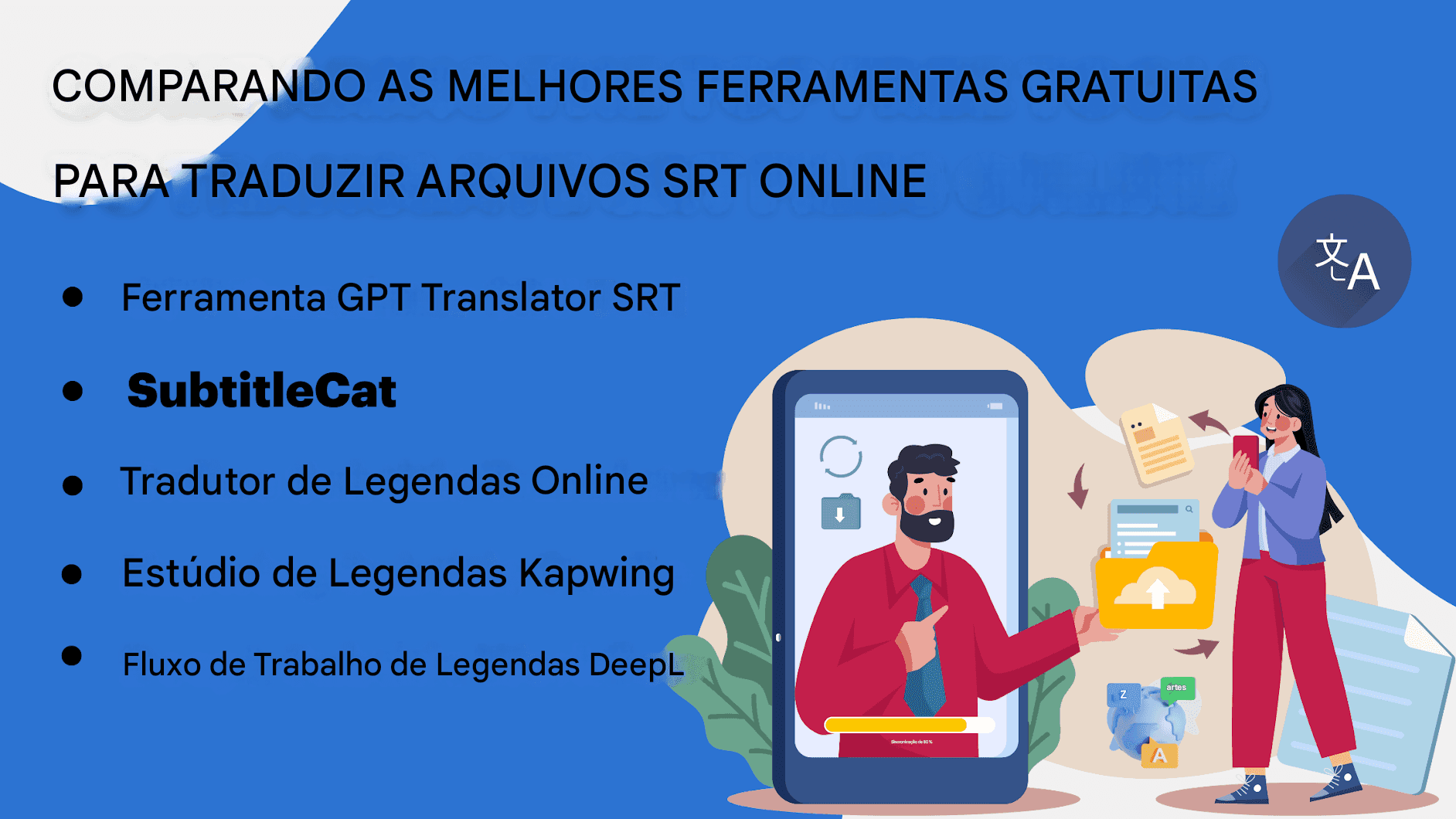 Como traduzir arquivos SRT online: melhores ferramentas gratuitas comparadas