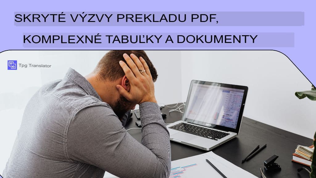 Skryté výzvy prekladu PDF súborov, tabuliek a zložitých dokumentov